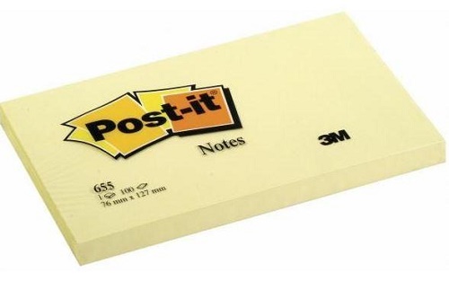 POST-IT GIALLO CANARY 655 MM. 76X127 100 FG/BLOCCHETTO