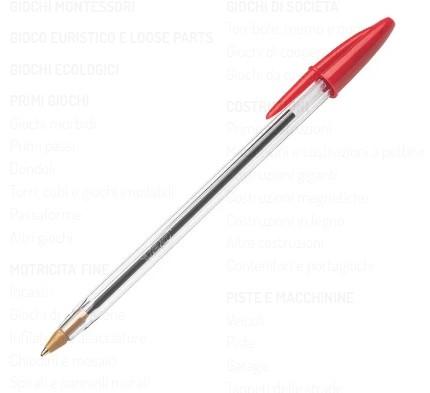 BIRO BIC CRISTAL ROSSA