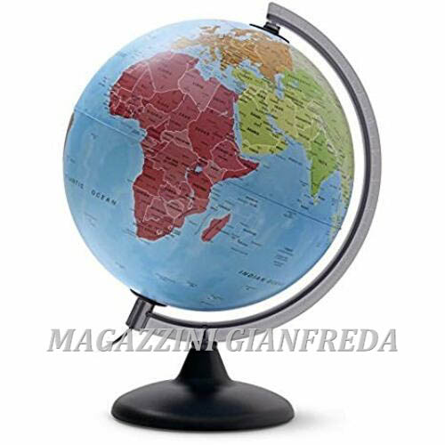 GLOBO GEOGRAFICO C/LUCE DIAM. 25 cm. TECNODIDATTICA CONTINENTI