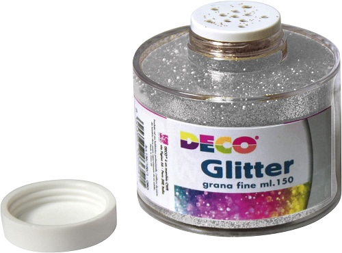 PORPORINA GLITTER FLACONE 150 ML ARGENTO