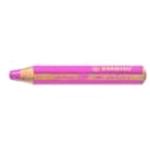 STABILO woody 3 in 1: matitone colorato, acquarello e pastello a cera rosa