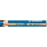 STABILO woody 3 in 1: matitone colorato, acquarello e pastello a cera blu cyan