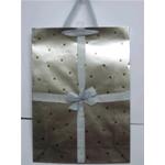BORSE METAL CON NASTRO F.TO 33X45,7X10,2 ARGENTO