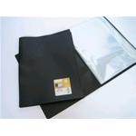 PORTALISTINO A4 - 40 BUSTE LISCE CM. 22X30 NERO