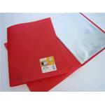 PORTALISTINO A4 - 50 BUSTE LISCE CM. 22X30 ROSSO