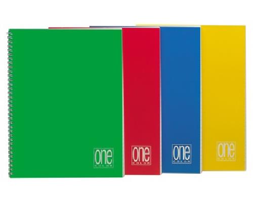 QUADERNO "ONE COLOR" A5 SPIRALATO 60 FOGLI DA 80 GR. SENZA FORI 5MM