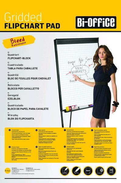 20 FOGLI QUADRETTATI X FLIPCHART