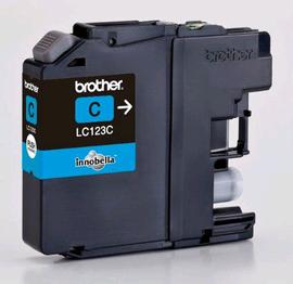 CARTUCCIA BROTHER INK JET CIANO   LC123C ( 600 COPIE)  ORIGINALE