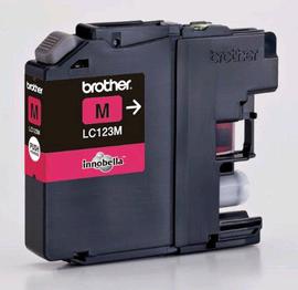 CARTUCCIA BROTHER INK JET MAGENTA   LC123M  ( 600 COPIE) ORIGINALE