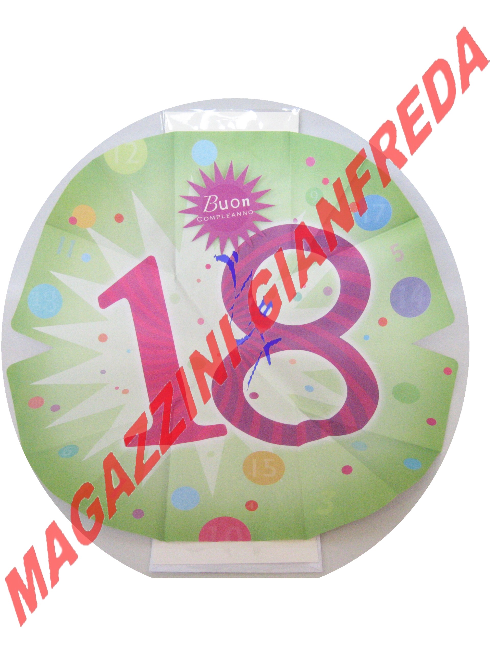 MAXI BIGLIETTO AUGURI 18 ANNI 3D POP UP PERLEBERG