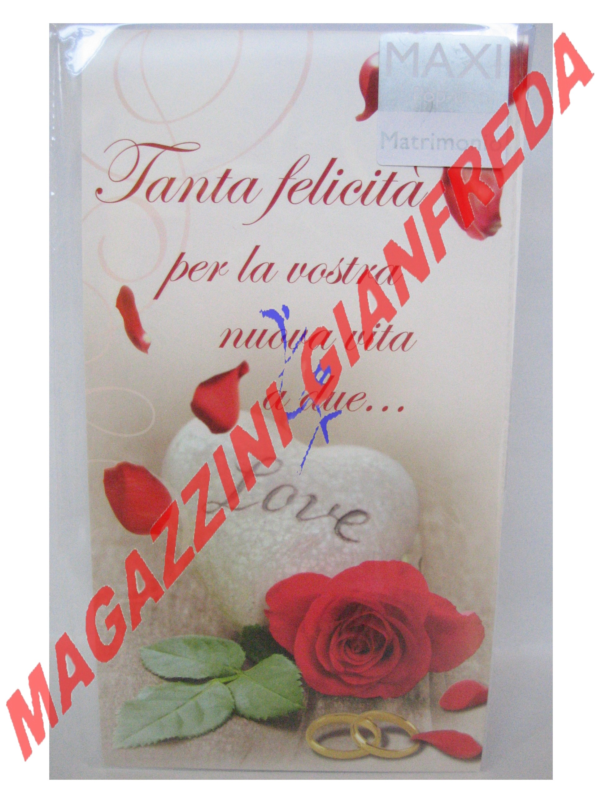 MAXI BIGLIETTO AUGURI MATRIMONIO 3D POP UP PERLEBERG