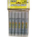 COLLA GLITTER - BLISTER 6 FLACONI ML. 10,5 - ARGENTO