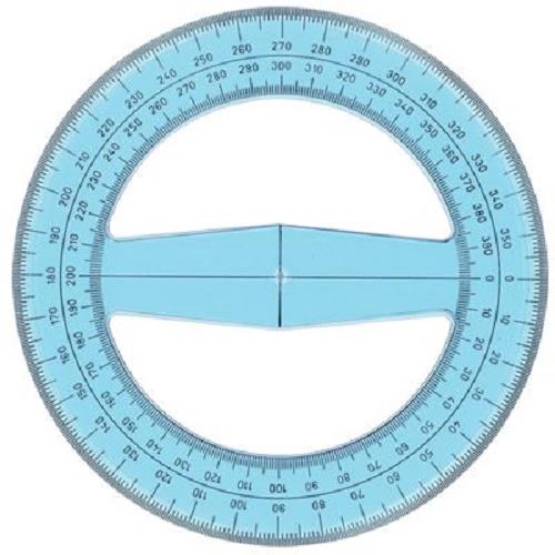 GONIOMETRO 360° - 15 CM. DOPPIA MISURAZIONE SERIE ISOTEK