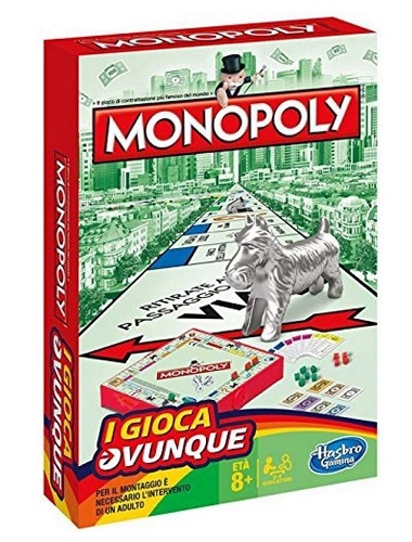 GIOCO DI SOCIETÀ "MONOPOLY - I GIOCA OVUNQUE"