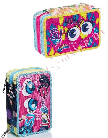 ASTUCCIO 3 ZIP SJ GANG FACCE DA SJ GIRL