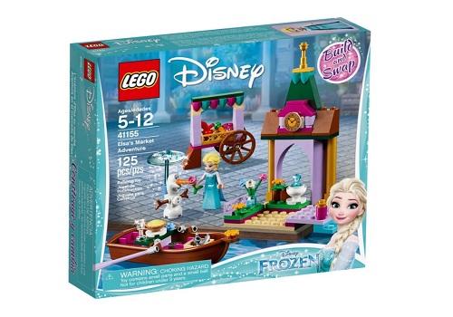 MATTONCINI LEGO® DISNEY™ "AVVENTURA AL MERCATO DI ELSA" -  125 PZ (5-12)