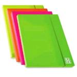 CARTELLA IN PPL FLUO CON ELASTICO 27X36X2,5 CM
