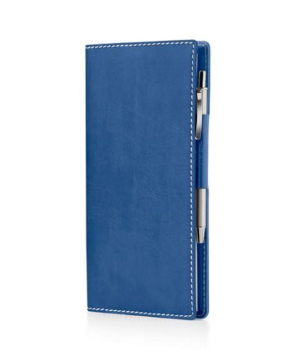 AGENDA SETTIMANALE 2025 BLOCCO INTERCAMBIABILE, cm. 16x8 "GUAINA" BLU
