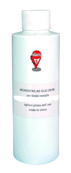 INCHIOSTRO AD OLIO PER TIMBRI IN METALLO DA 250ML