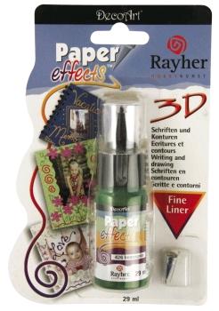 PASTA A RILIEVO PAPER EFFECTS 3D VERDE PERM. FLACONE 29ML