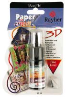 PASTA A RILIEVO PAPER EFFECTS 3D NERO PERM. FLACONE 29ML