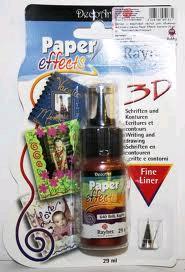 PASTA A RILIEVO PAPER EFFECTS 3D RAME  BRILLANTE FLACONE 29ML