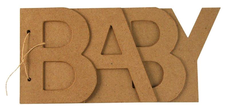 LIBRO CARTAPESTA "BABY" 2 PZ 25X12X13 CM