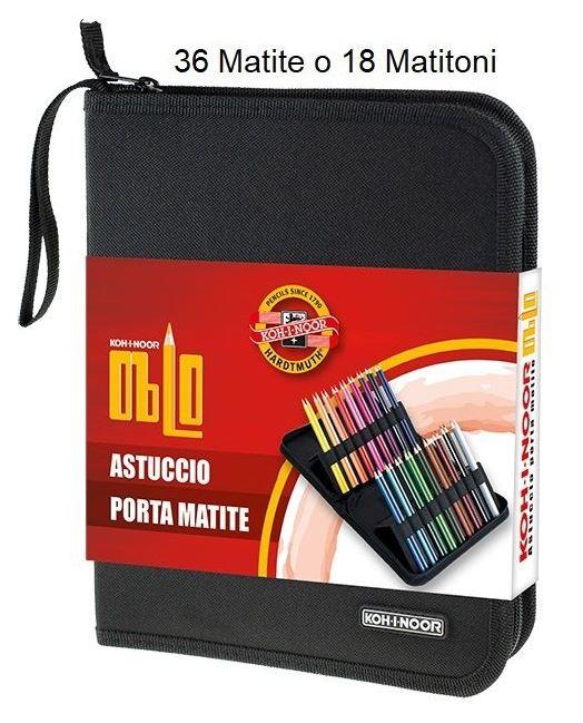 MARKIN - ASTUCCIO "OBLO" NERO VUOTO PER 36 MATITE DJSB-36