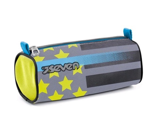 SEVEN QQB BUSTINA PORTAPENNE PENCIL BAG FLAGS ASSORTITO