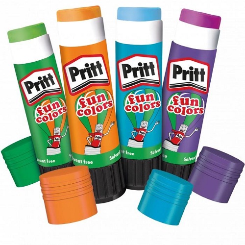 COLLA STICK PRITT FUN COLOR COLORI ASSORTITI 10 GR