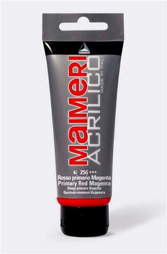 MAIMERI ACRILICO TUBETTO 75 ml. ROSSO PRIMARIO MAGENTA M0916256