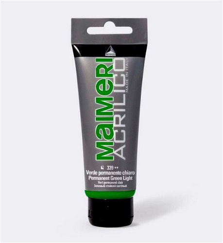 MAIMERI ACRILICO TUBETTO 75 ml. VERDE PERMANENTE CHIARO M0916339