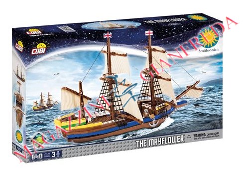 MATTONCINI COBI, LEGO-COMPATIBILI, 640 PZ SMITHSONIAN/21077/PILGRIM SHIP MAYFLOWER (1620
