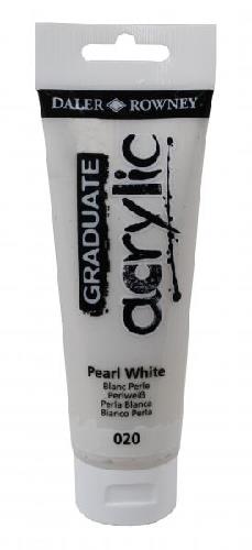 MAIMERI DALER ROWNEY "GRADUATE ACRYLIC" IN TUBETTO 120 ml. BIANCO PERLA