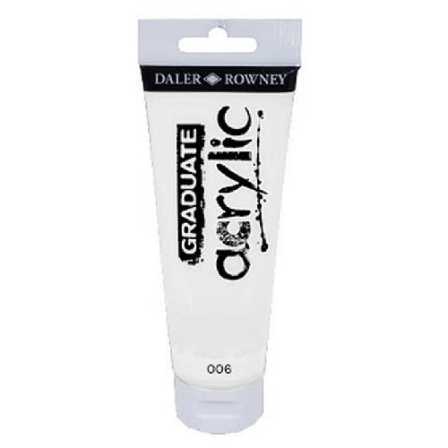 MAIMERI DALER ROWNEY "GRADUATE ACRYLIC" IN TUBETTO 120 ml. BIANCO