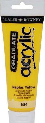 MAIMERI DALER ROWNEY "GRADUATE ACRYLIC" IN TUBETTO 120 ml. GIALLO NAPOLI