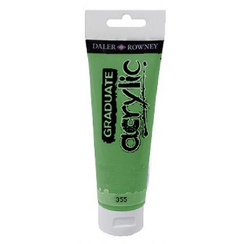 MAIMERI DALER ROWNEY "GRADUATE ACRYLIC" IN TUBETTO 120 ml. VERDE FOGLIA