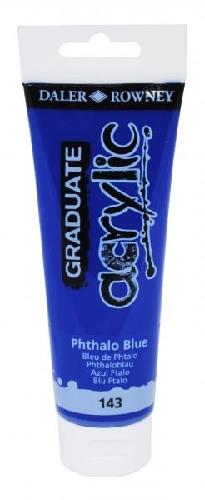 MAIMERI DALER ROWNEY "GRADUATE ACRYLIC" IN TUBETTO 120 ml. BLU FTALO