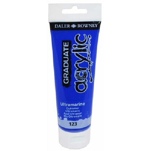 MAIMERI DALER ROWNEY "GRADUATE ACRYLIC" IN TUBETTO 120 ml. BLU OLTREMARE