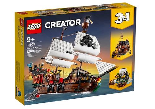 MATTONCINI LEGO® CREATOR "GALEONE DEI PIRATI" - 1260 PZ (9+)