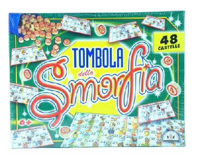 TOMBOLA DELLA SMORFIA 48 CARTELLE