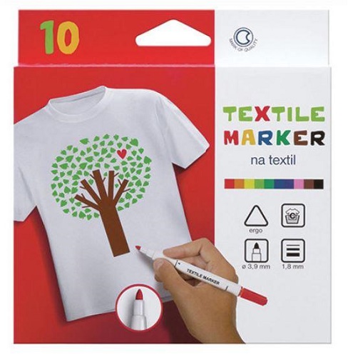 MARKER PER STOFFA CONF. 10 PZ COLORI ASSORTITI