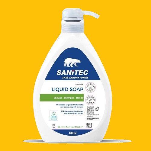 SANITEC SAPONE LIQUIDO ANTIBATTERICO GREEN POWER 600ML - 4004