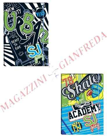 QQB SEVEN CARTELLA CON ELASTICO DORSO 1 CM. SJ GANG BOY