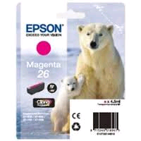 CARTUCCIA EPSON  T2613 INK JET MAGENTA  4.5 ML ORIGINALE