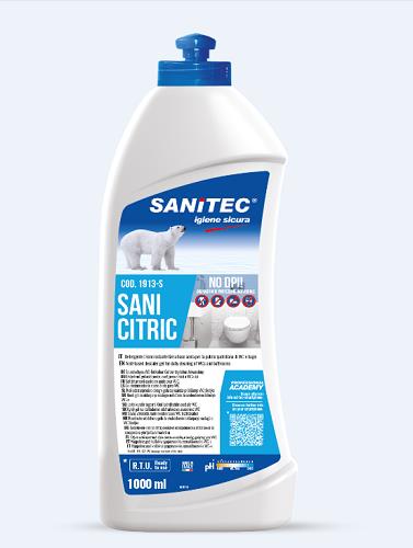 SANITEC DISINCROSTANTE ACIDO PER WC E BAGNI "SANI CITRIC BAGNO" 1913-S