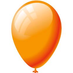 BLISTER 25 PALLONCINI CM.28 ARANCIO