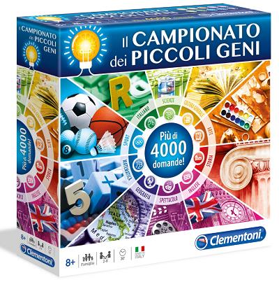 GIOCO DA TAVOLO CLEMENTONI "IL CAMPIONATO DEI PICCOLI GENI" CON PIU' DI 4000 DOMANDE