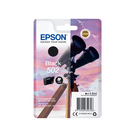 CARTUCCIA EPSON NERA 502  (210 COPIE) ORIGINALE