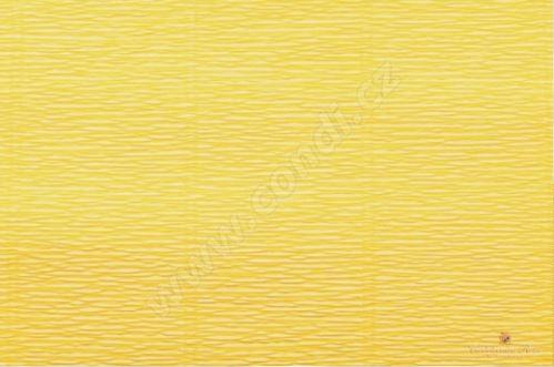 CARTA CRESPA GR. 180 ROTOLO CM. 50X250 GIALLO ROSA NATURALE